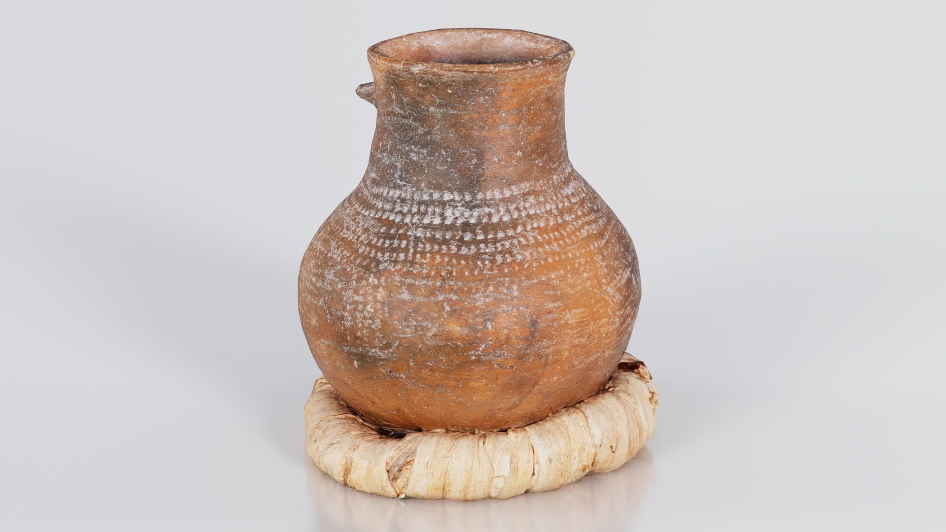 Wooden Vase Low-poly 3D model_7