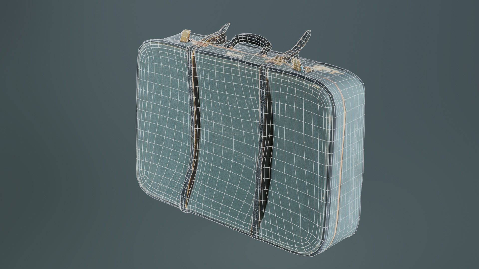 Suitcase 1 Low-poly 3D model_10