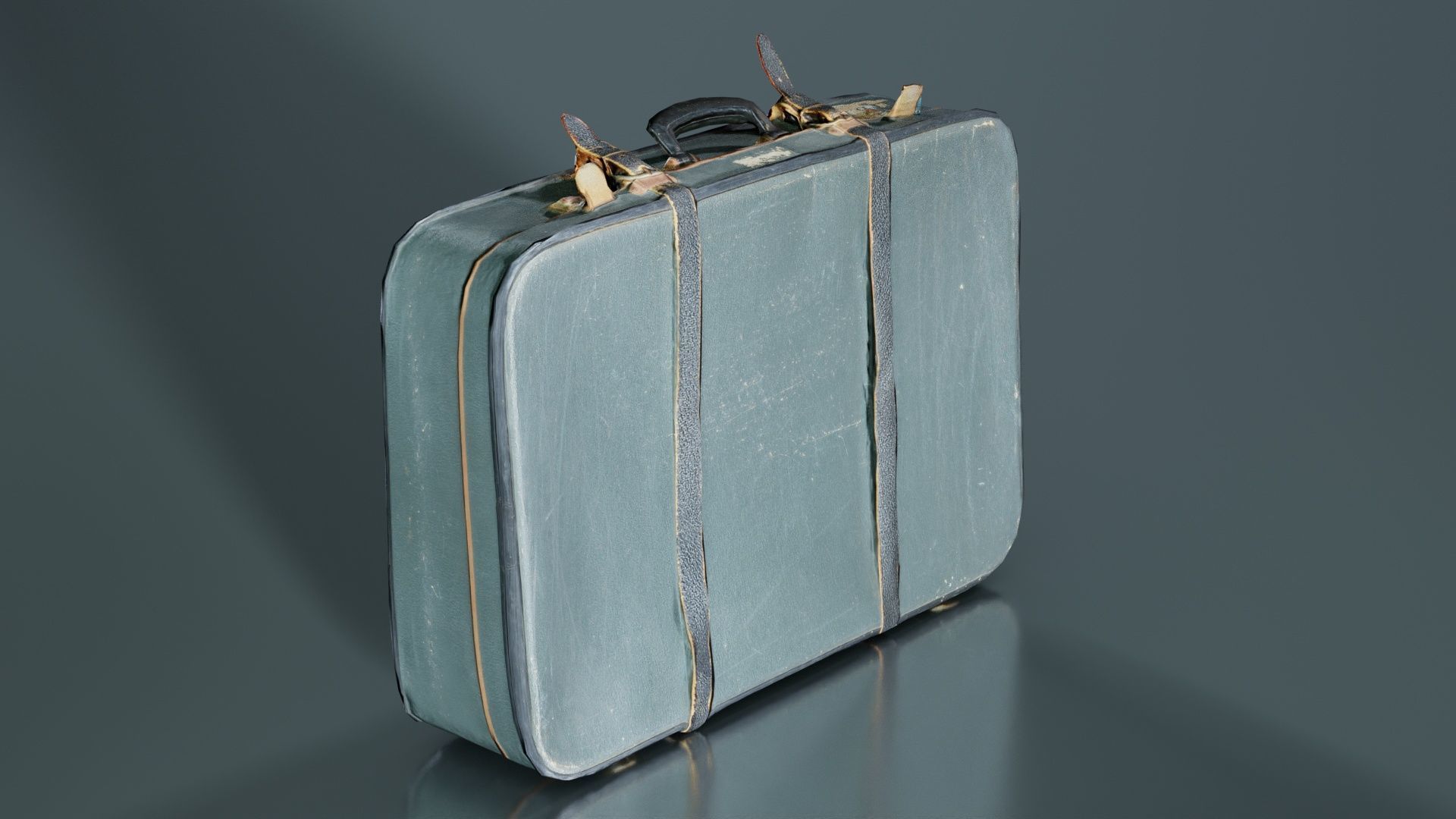 Suitcase 1 Low-poly 3D model_3