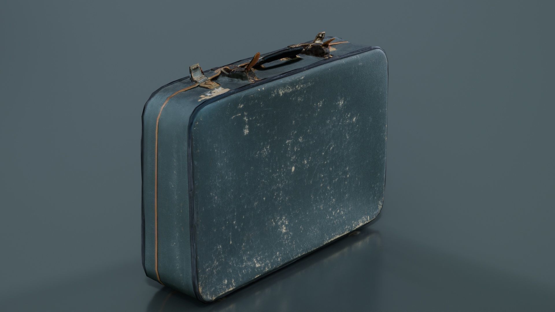 Suitcase 1 Low-poly 3D model_7