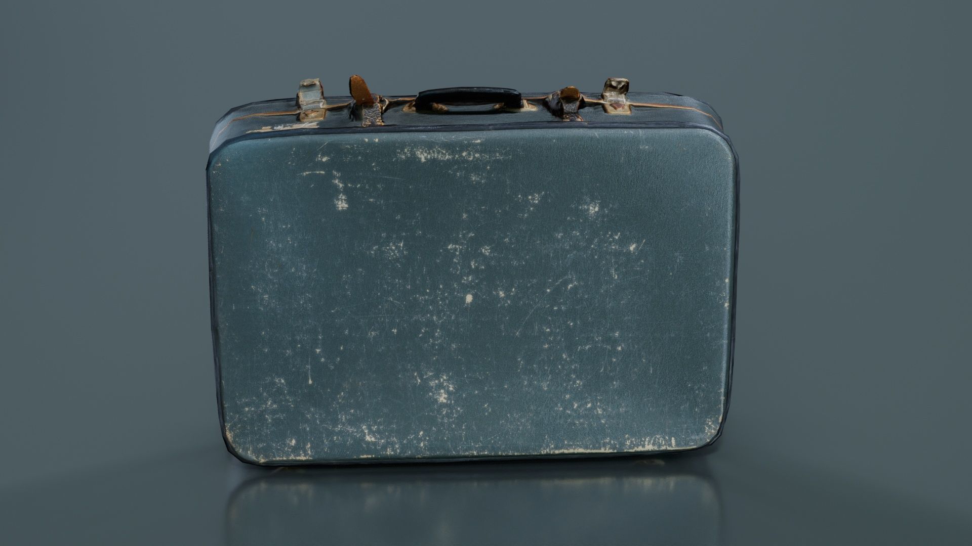 Suitcase 1 Low-poly 3D model_1