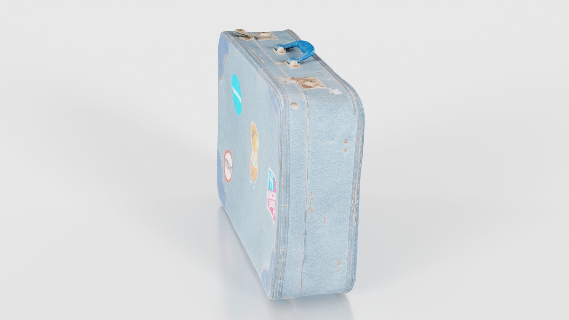 Suitcase 11 Low-poly 3D model_26