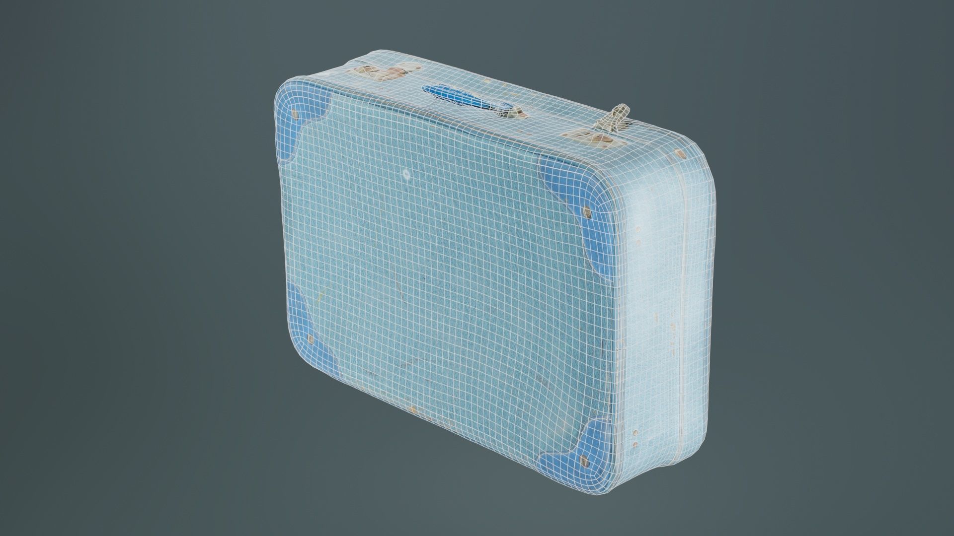 Suitcase 11 Low-poly 3D model_10