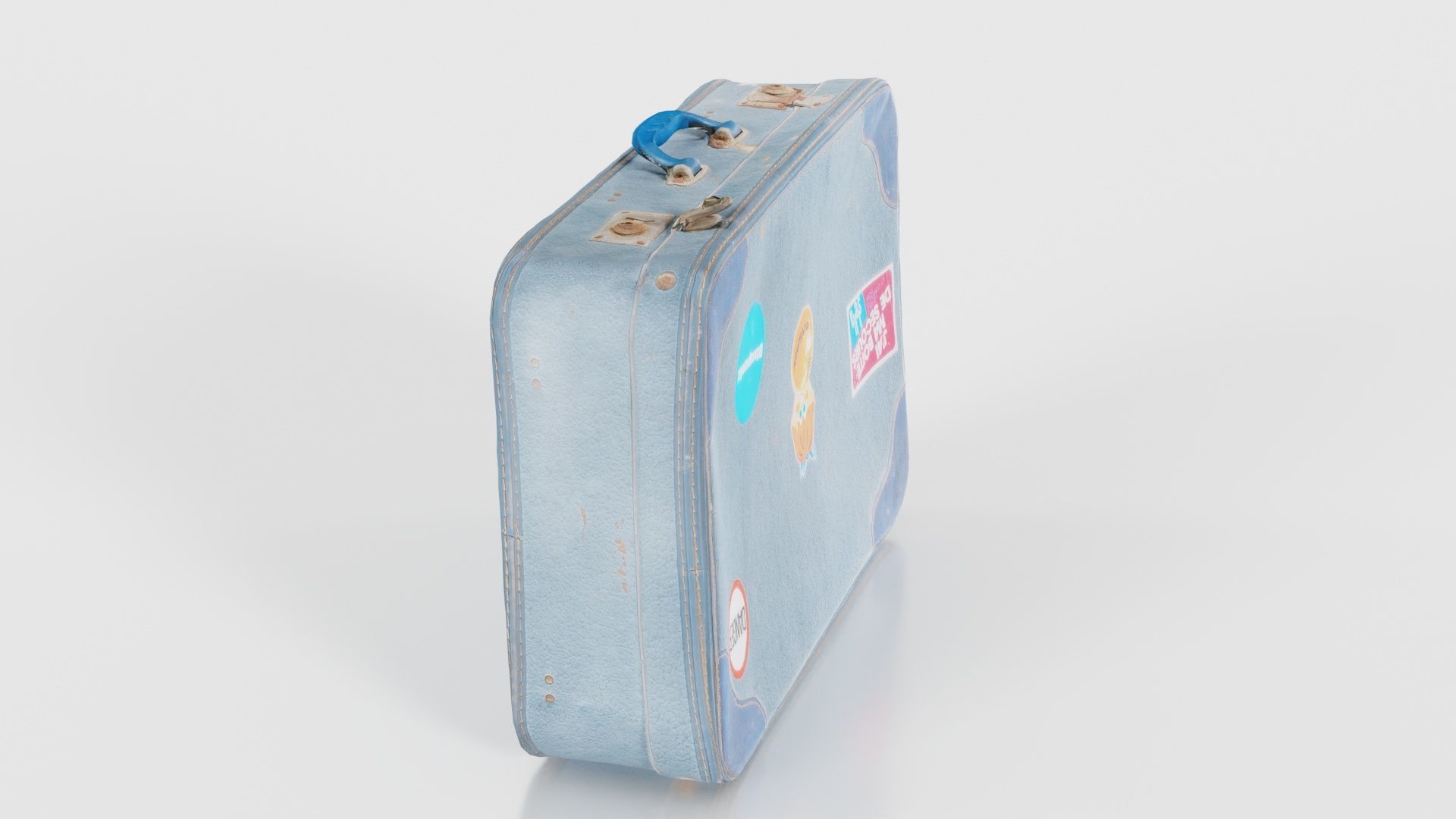 Suitcase 11 Low-poly 3D model_19