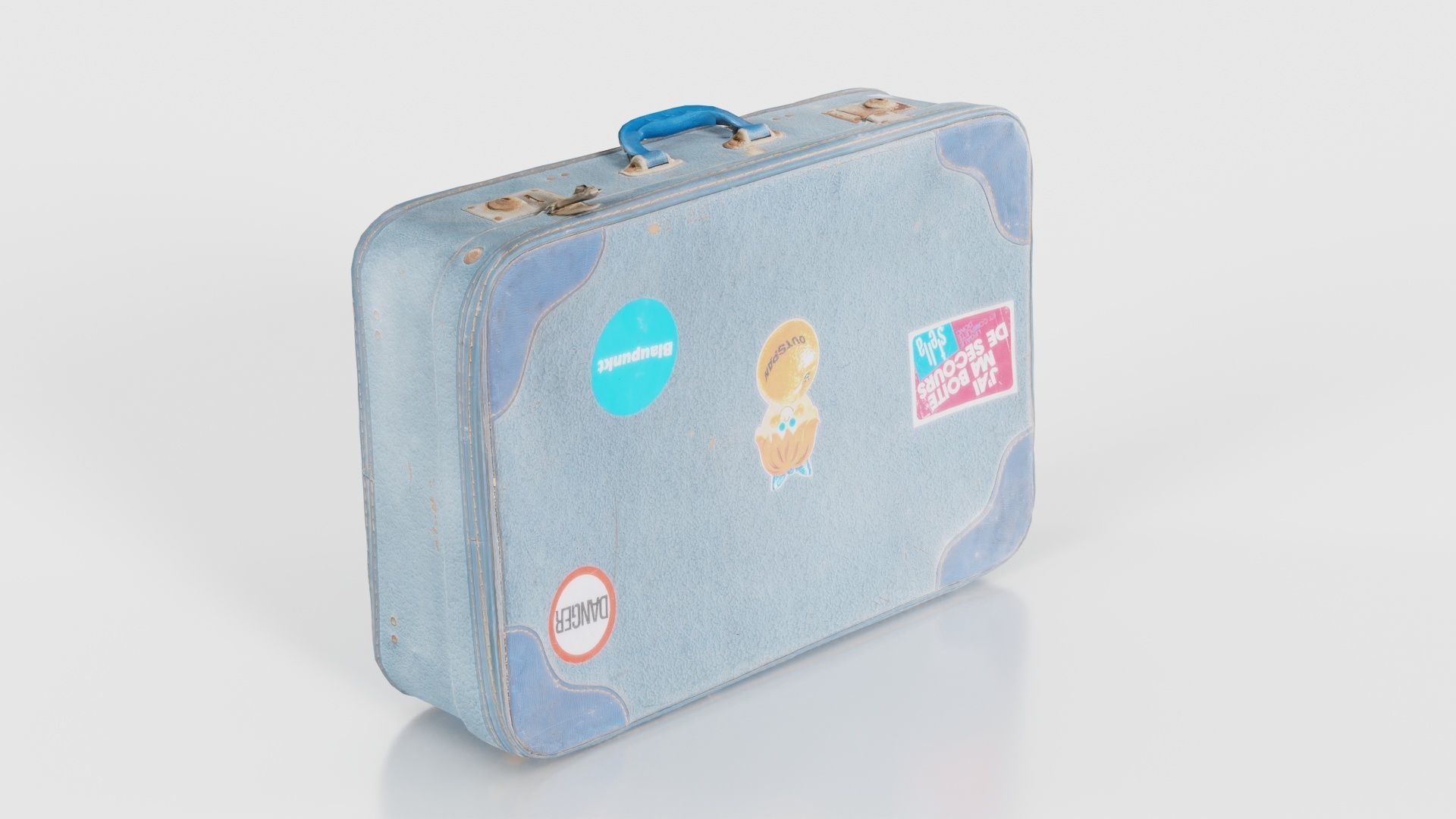 Suitcase 11 Low-poly 3D model_18