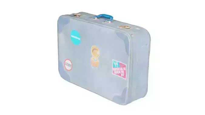 Suitcase 11 Low-poly 3D model
