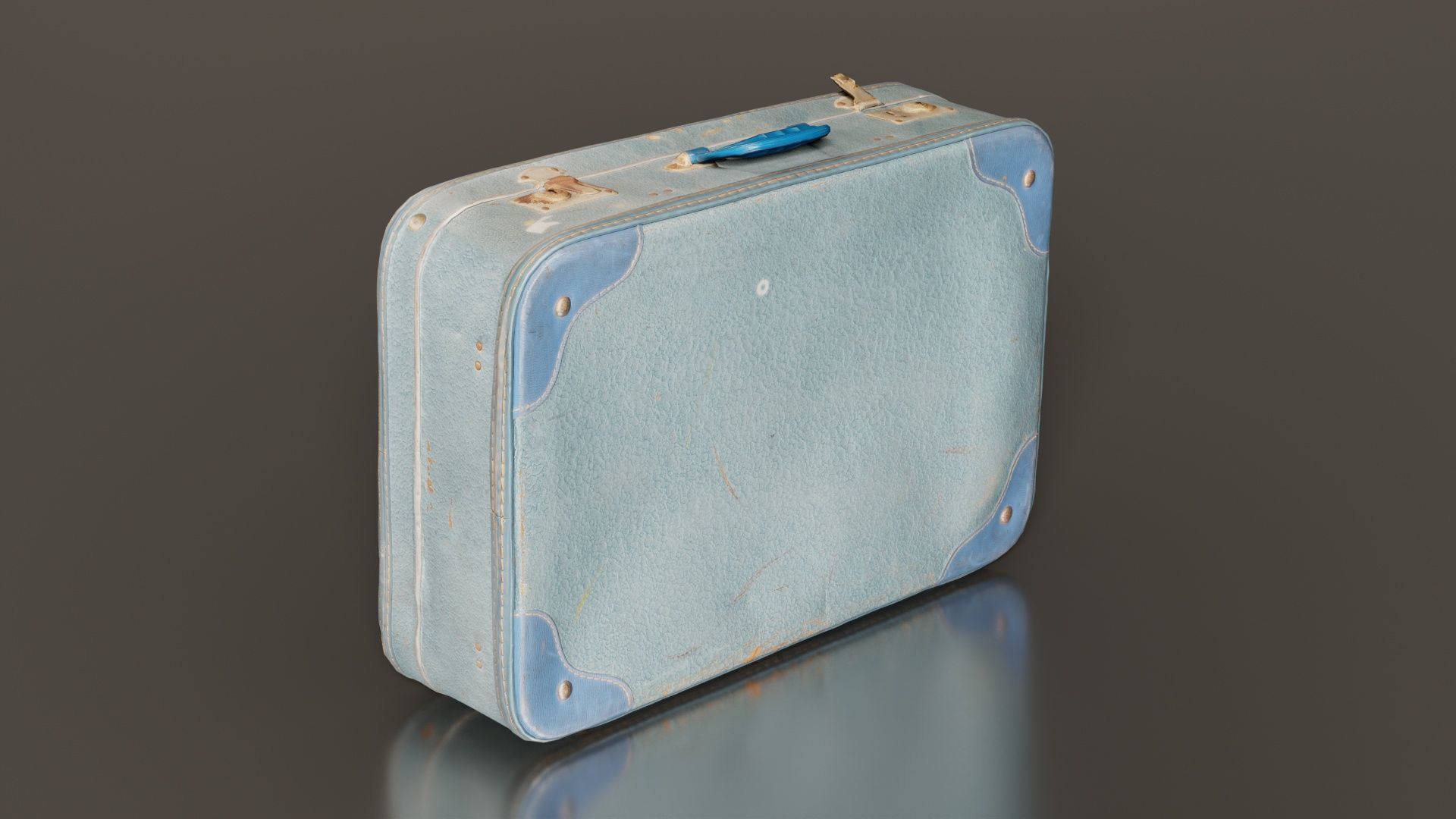 Suitcase 11 Low-poly 3D model_4