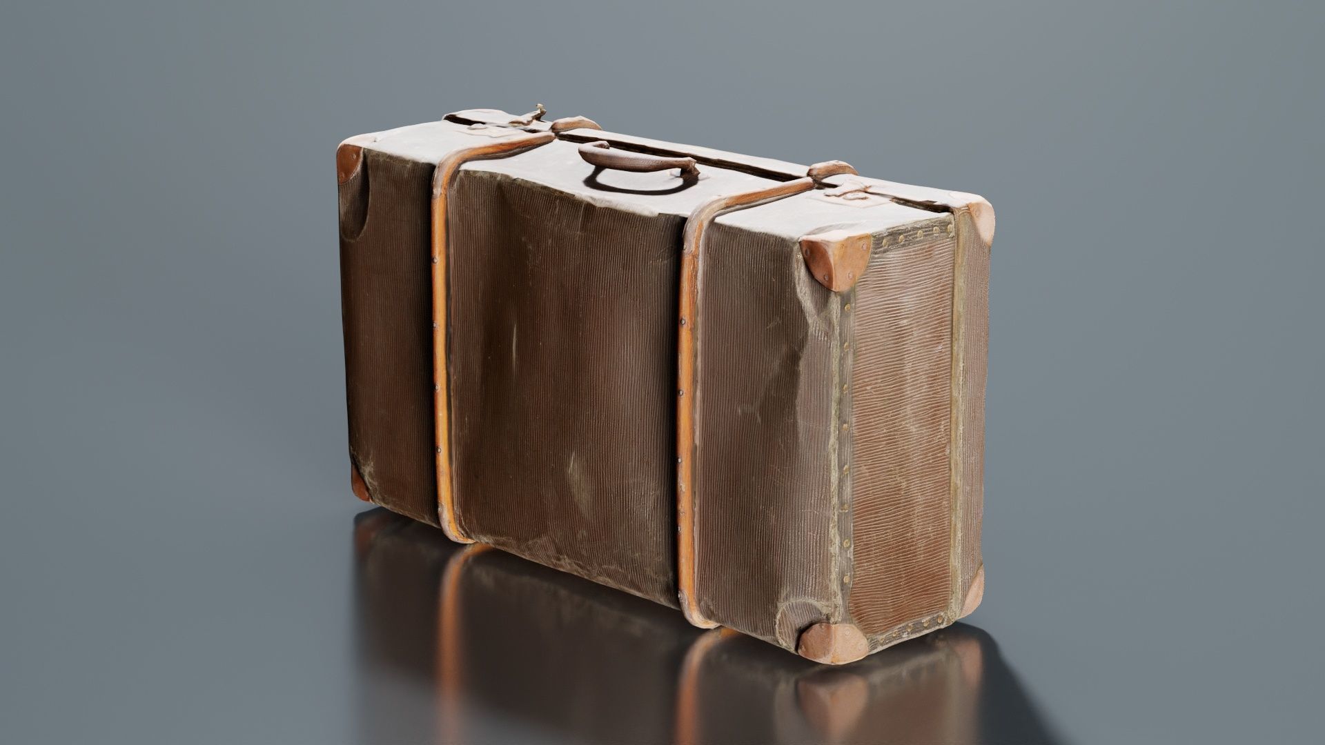 Suitcase 12 Low-poly 3D model_8