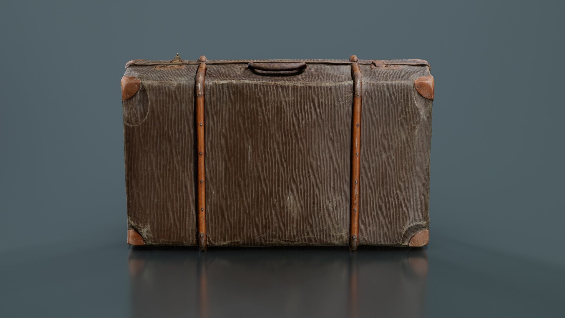 Suitcase 12 Low-poly 3D model_7