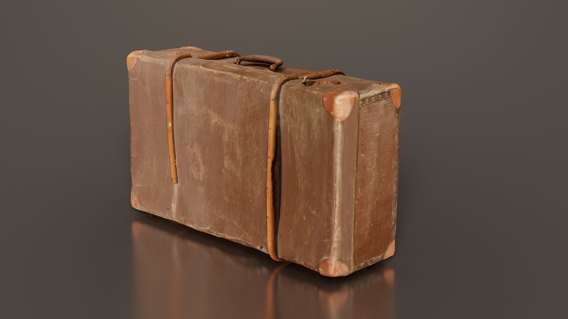 Suitcase 12 Low-poly 3D model_1