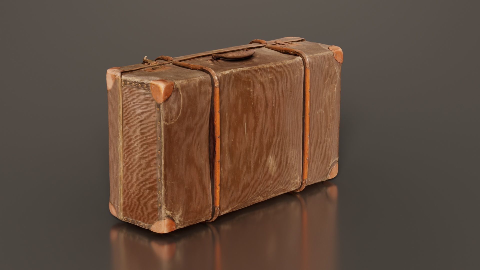 Suitcase 12 Low-poly 3D model_6