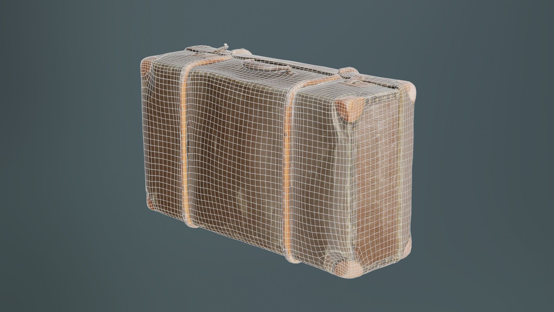 Suitcase 12 Low-poly 3D model_9