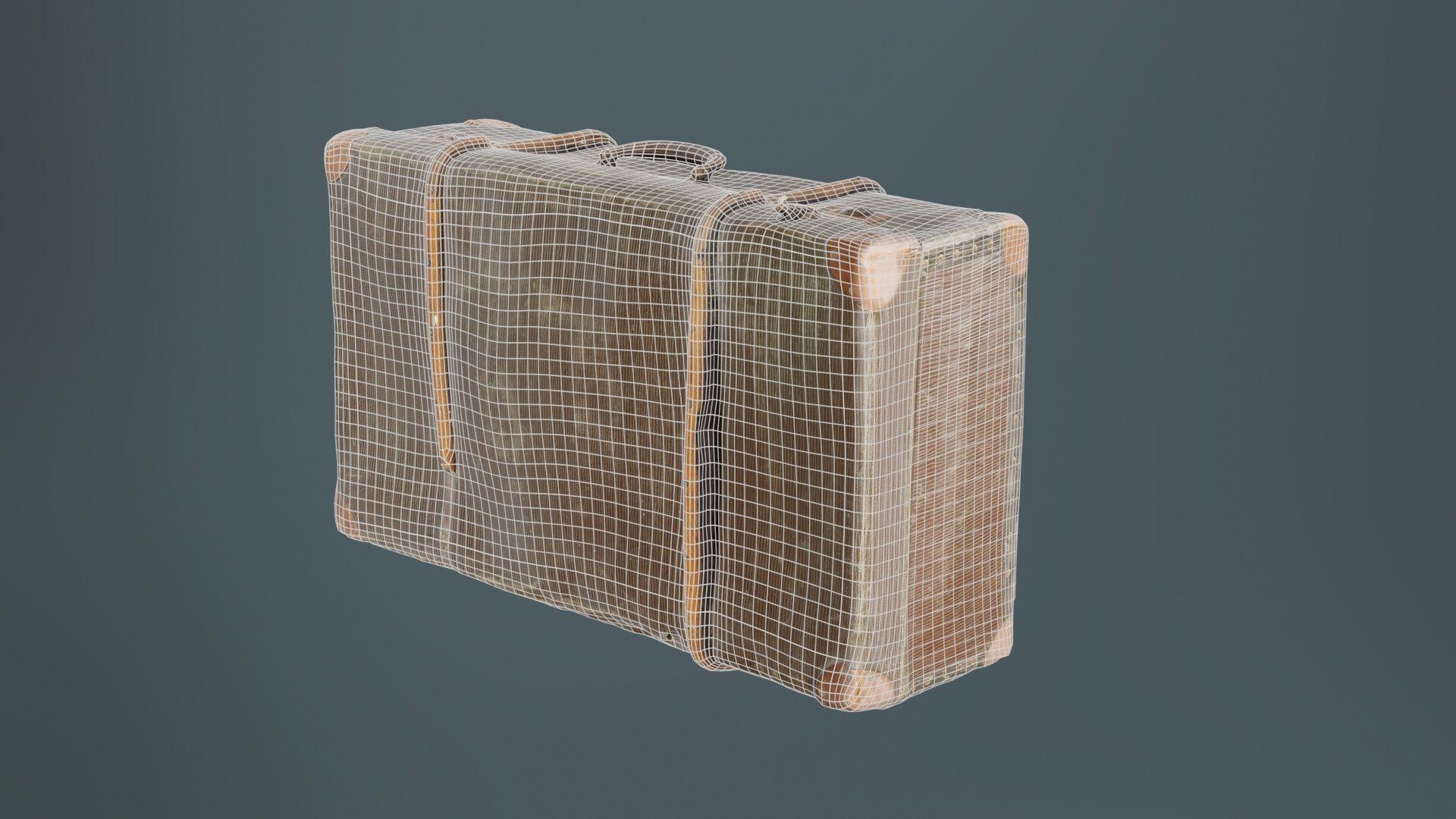Suitcase 12 Low-poly 3D model_10