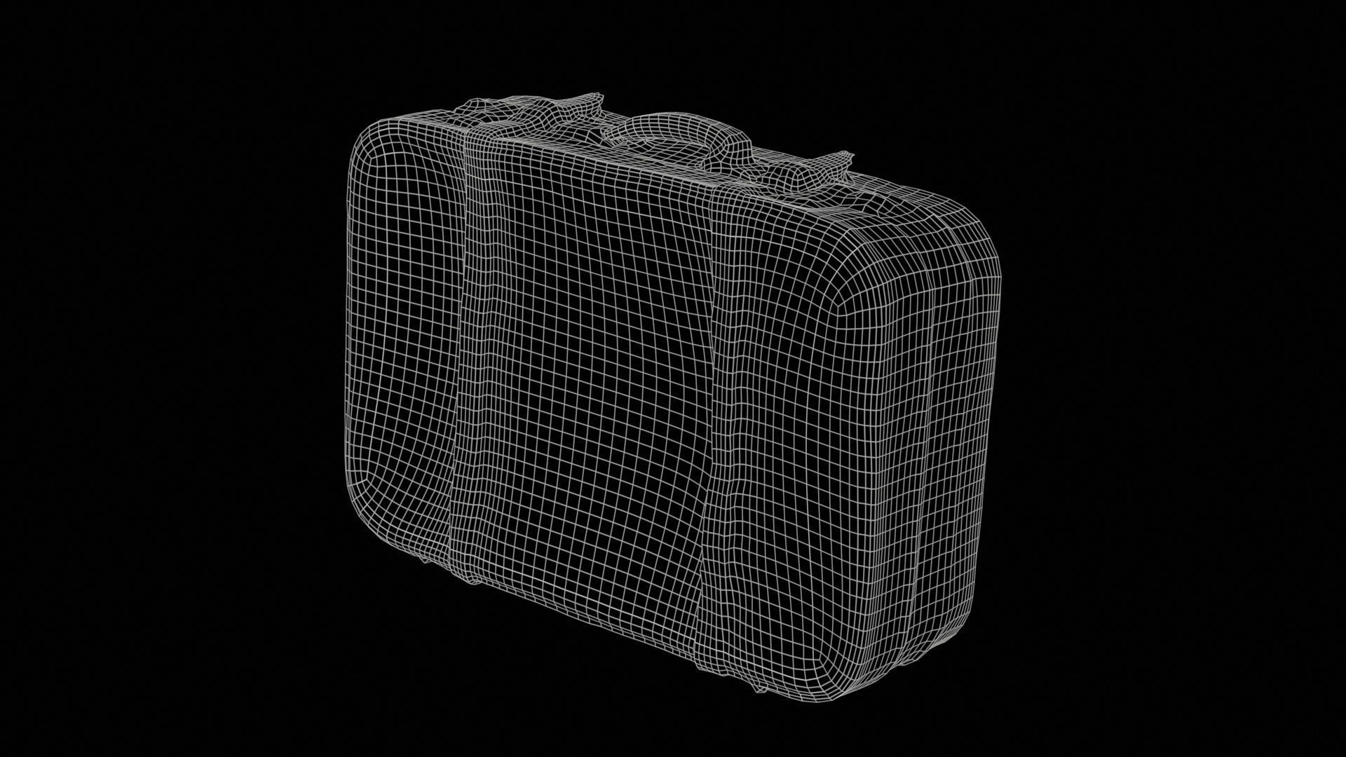 Suitcase 13 Low-poly 3D model_11