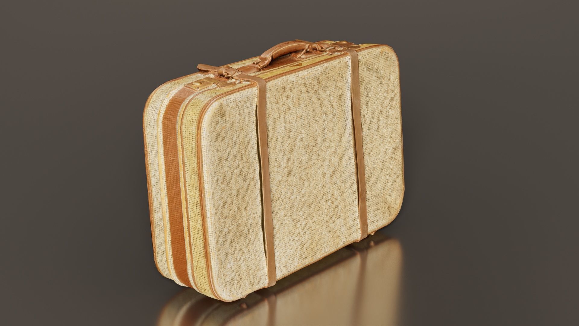 Suitcase 13 Low-poly 3D model_2