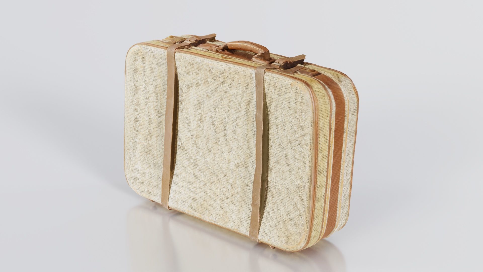 Suitcase 13 Low-poly 3D model_5