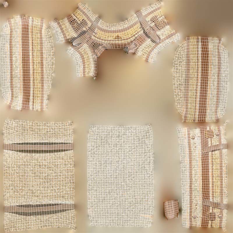 Suitcase 13 Low-poly 3D model_14