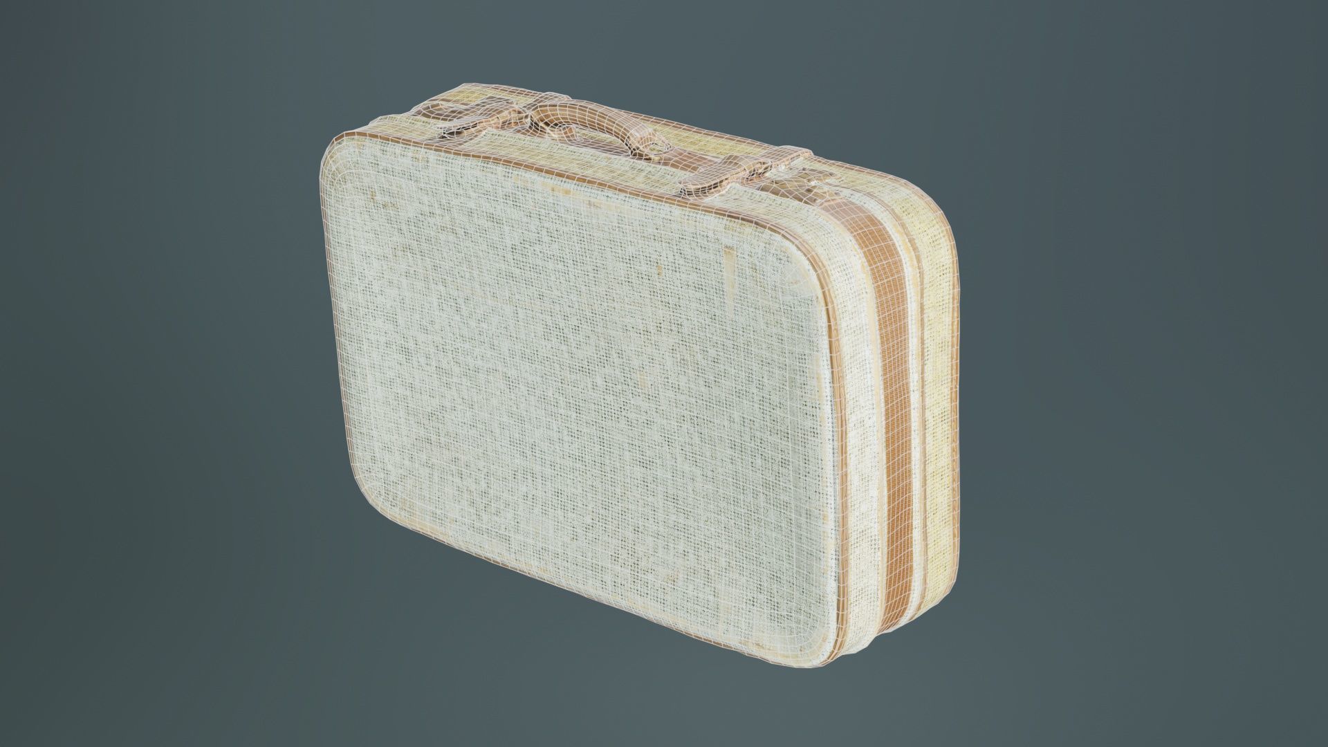 Suitcase 13 Low-poly 3D model_10