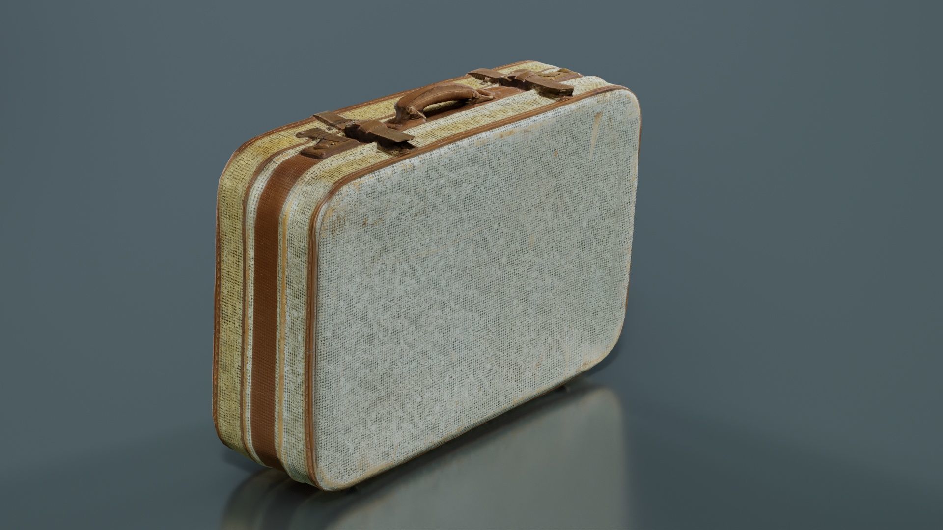 Suitcase 13 Low-poly 3D model_1