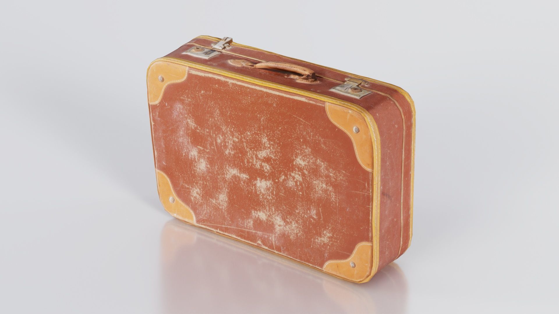 Suitcase 2 Low-poly 3D model_4