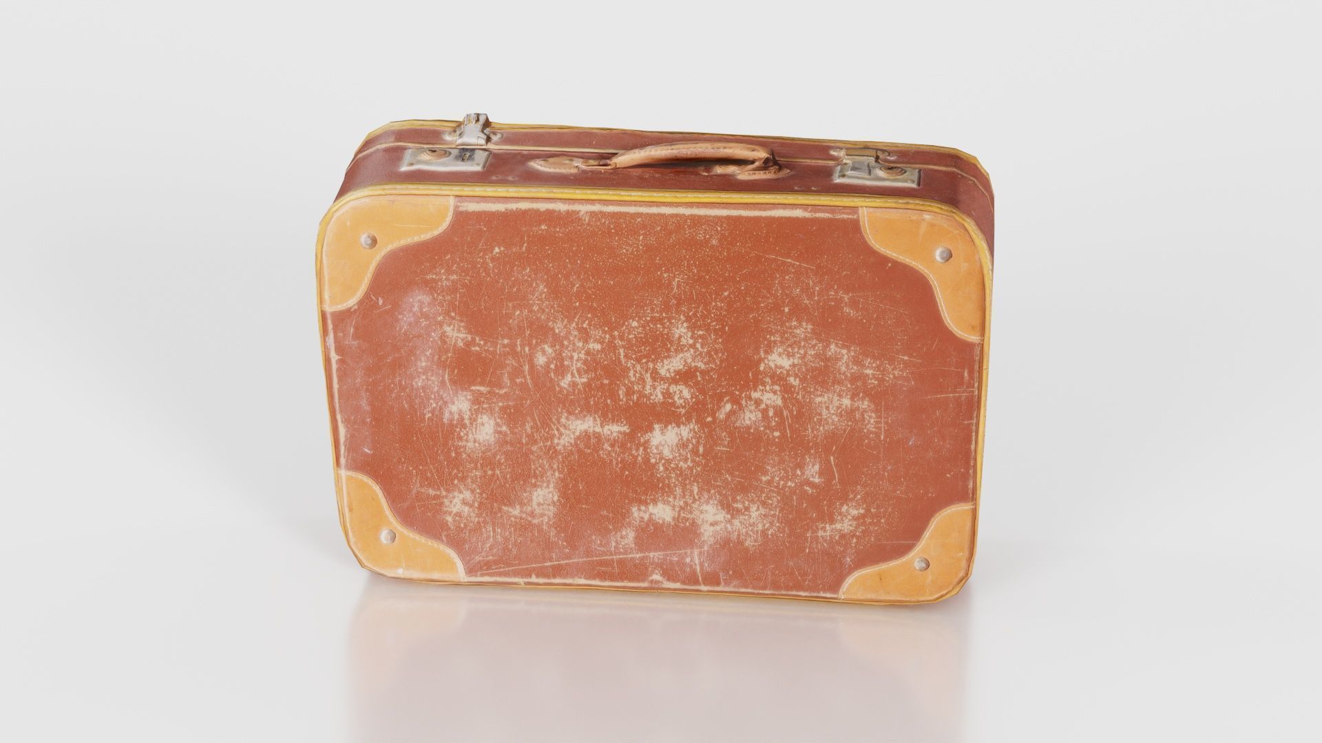 Suitcase 2 Low-poly 3D model_16