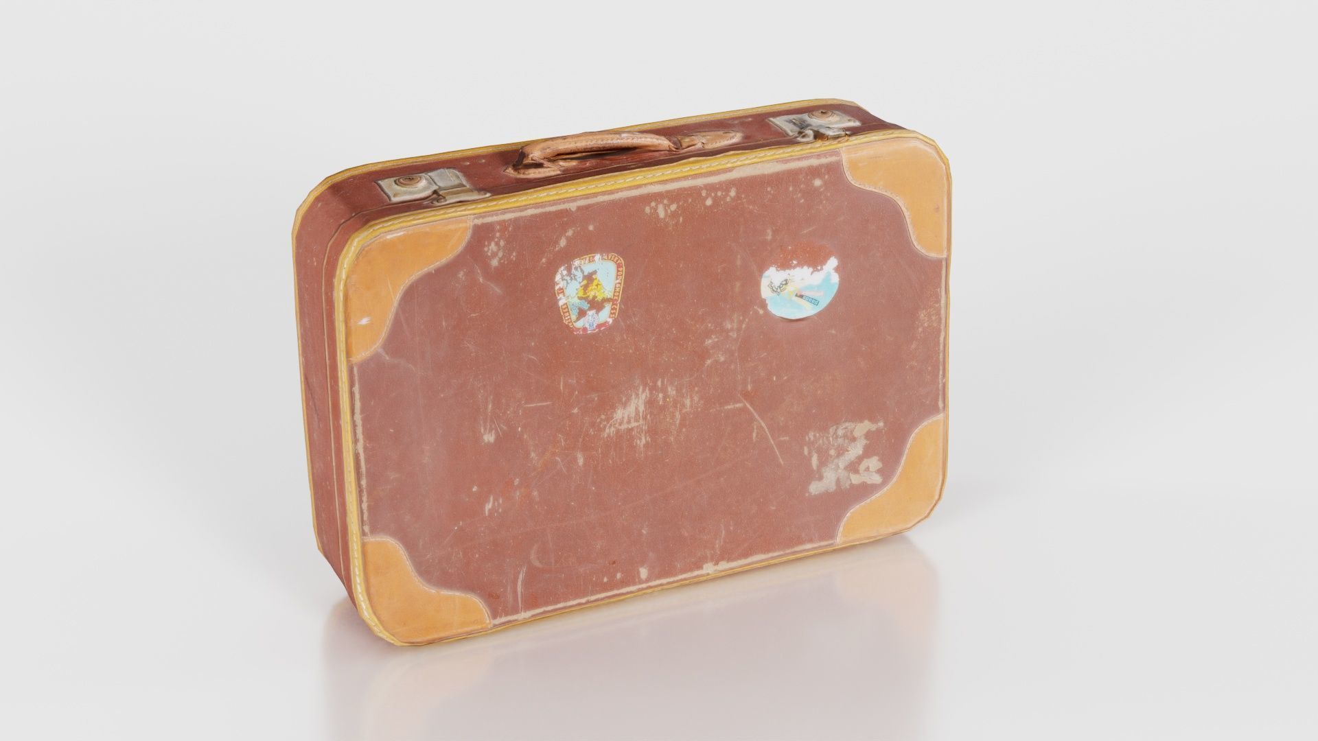 Suitcase 2 Low-poly 3D model_23