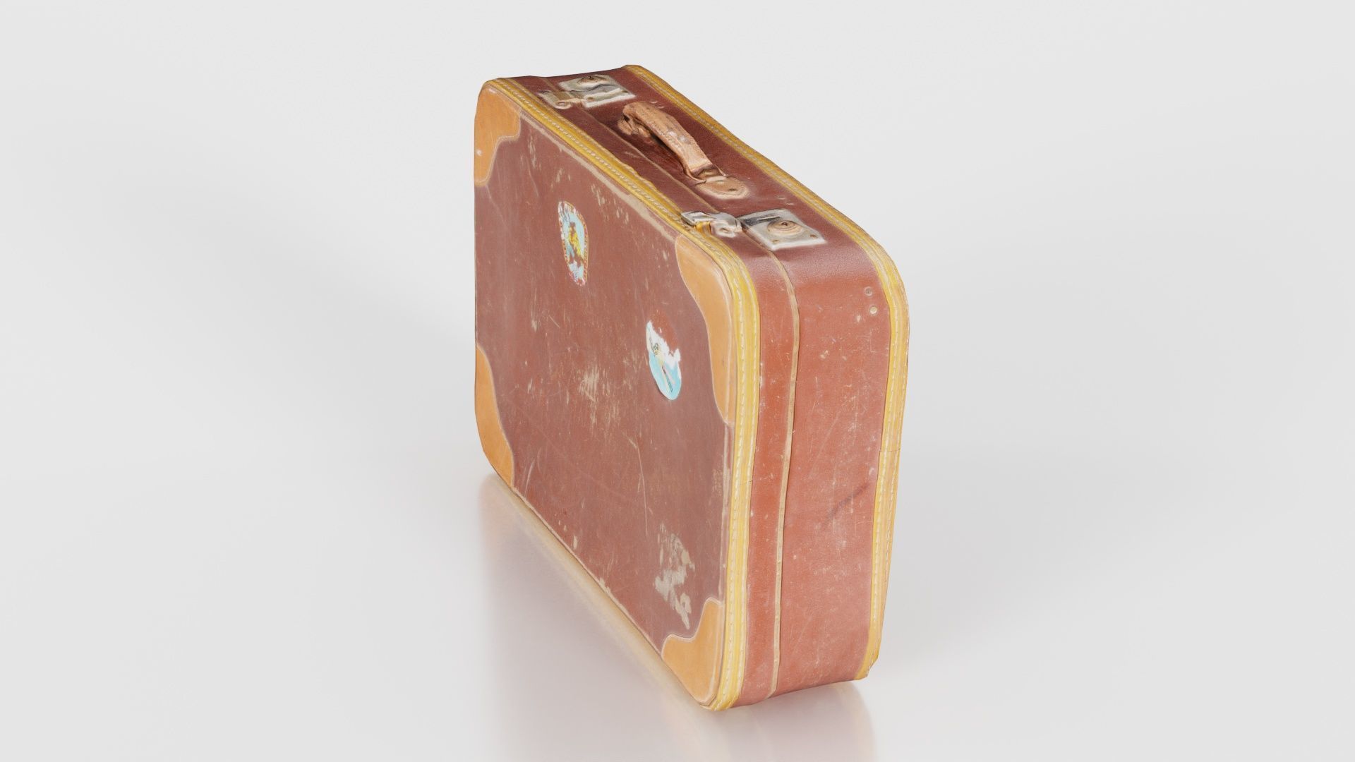 Suitcase 2 Low-poly 3D model_20