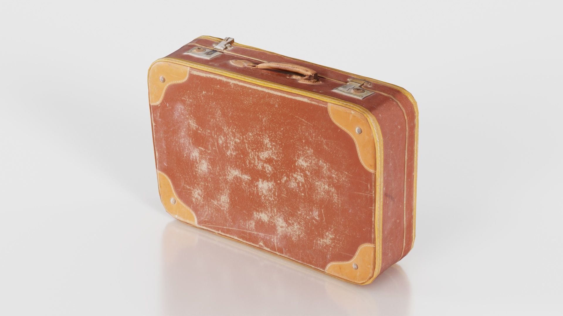 Suitcase 2 Low-poly 3D model_15