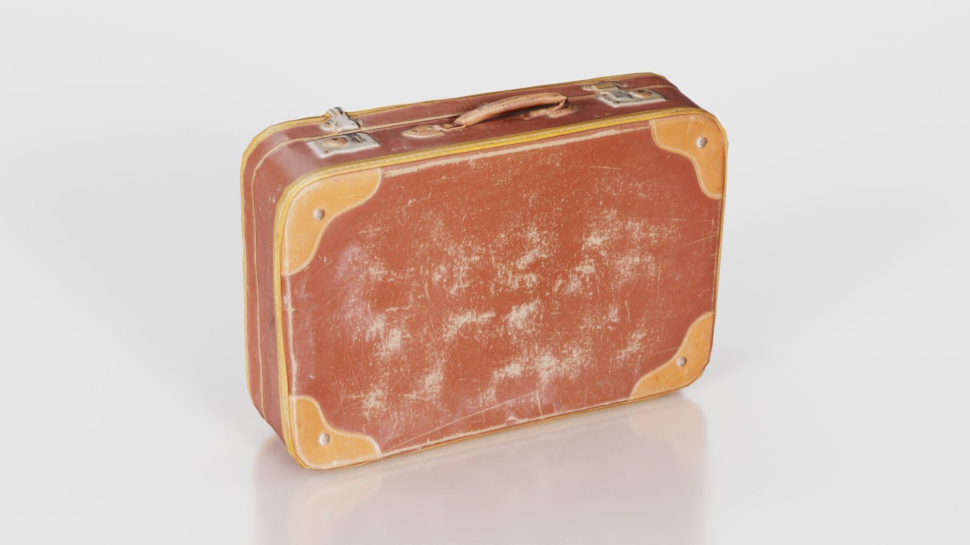 Suitcase 2 Low-poly 3D model_17