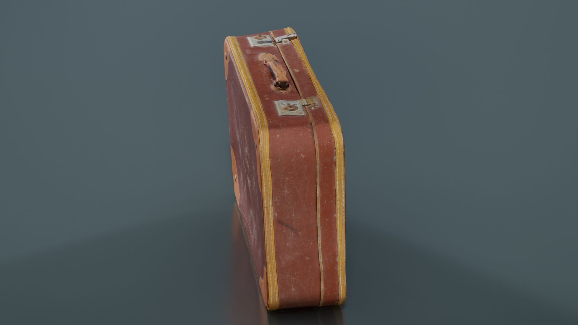 Suitcase 2 Low-poly 3D model_8