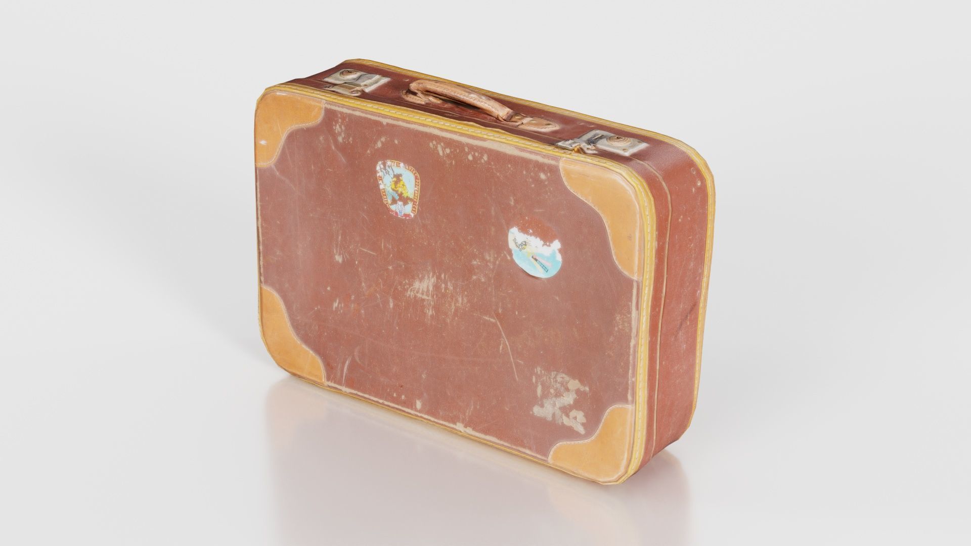 Suitcase 2 Low-poly 3D model_21