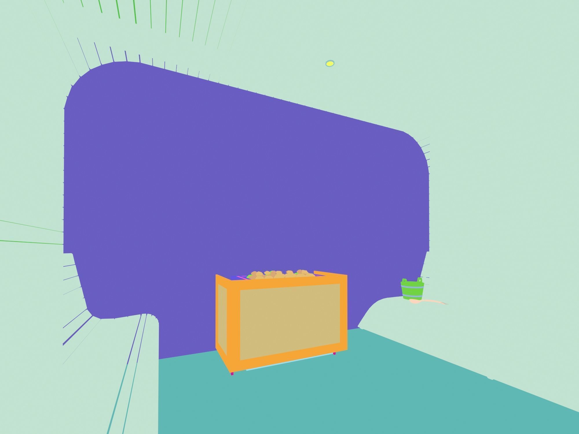 sauna room 3D model_1