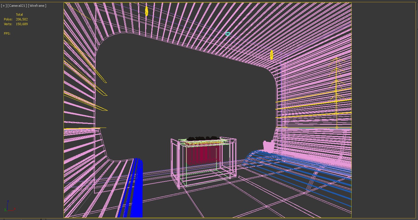 sauna room 3D model_4