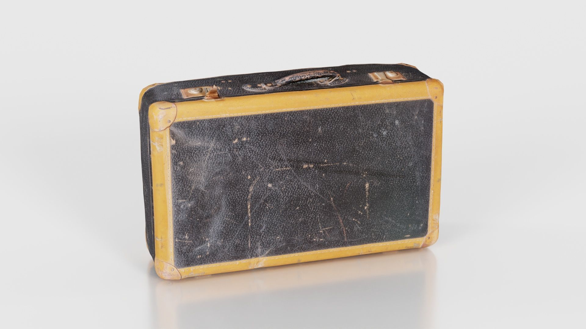 Suitcase 3 Low-poly 3D model_23