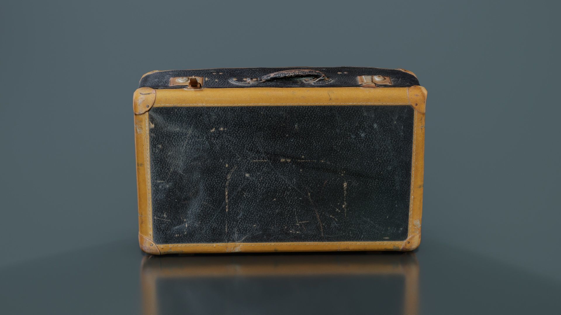 Suitcase 3 Low-poly 3D model_6