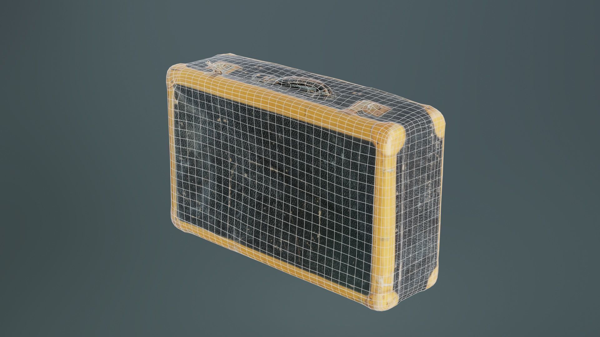 Suitcase 3 Low-poly 3D model_10