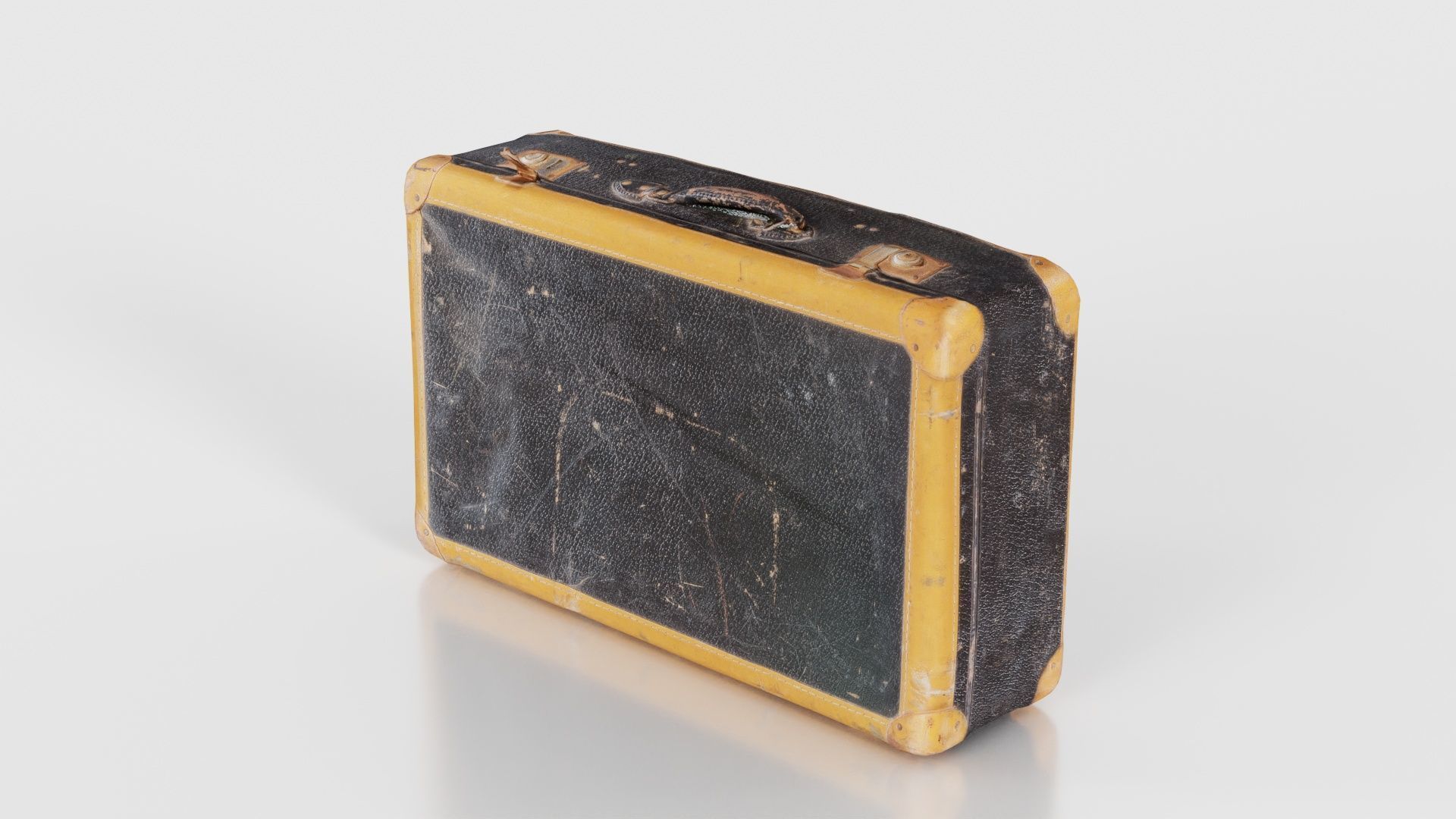 Suitcase 3 Low-poly 3D model_21