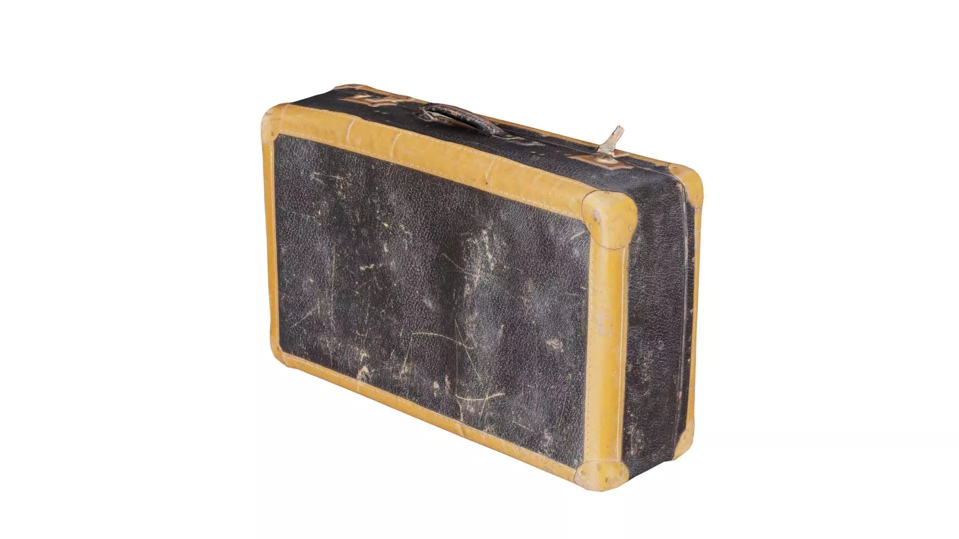 Suitcase 3 Low-poly 3D model_0