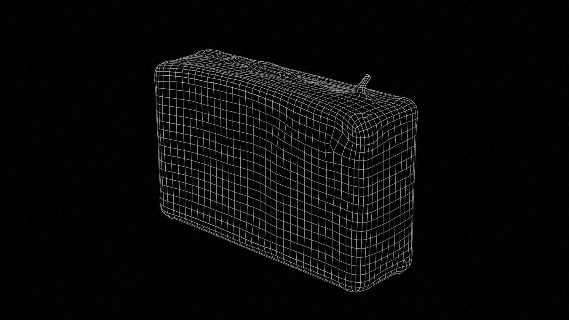 Suitcase 3 Low-poly 3D model_11
