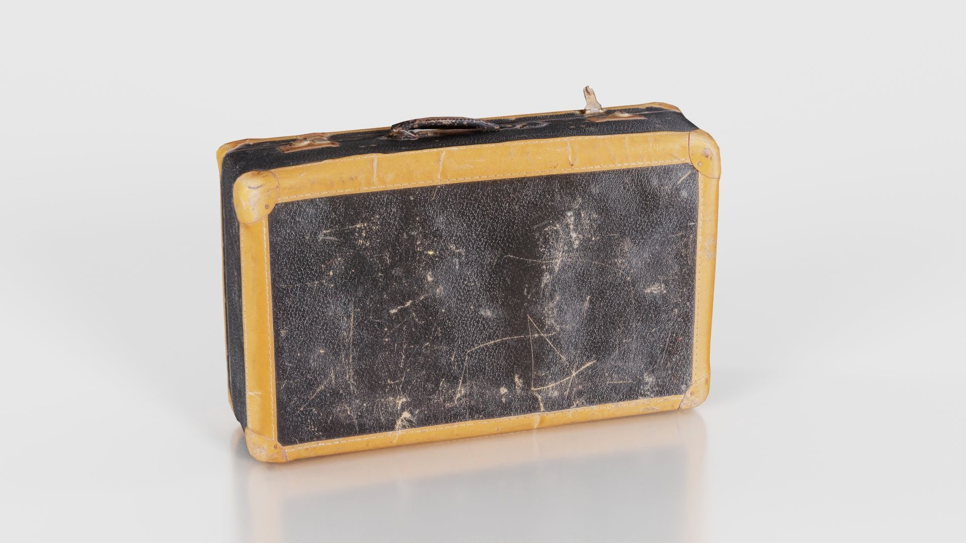 Suitcase 3 Low-poly 3D model_17