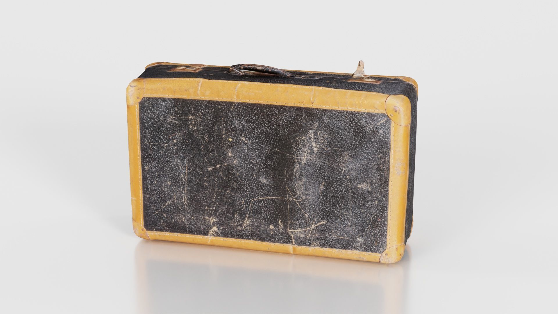 Suitcase 3 Low-poly 3D model_16