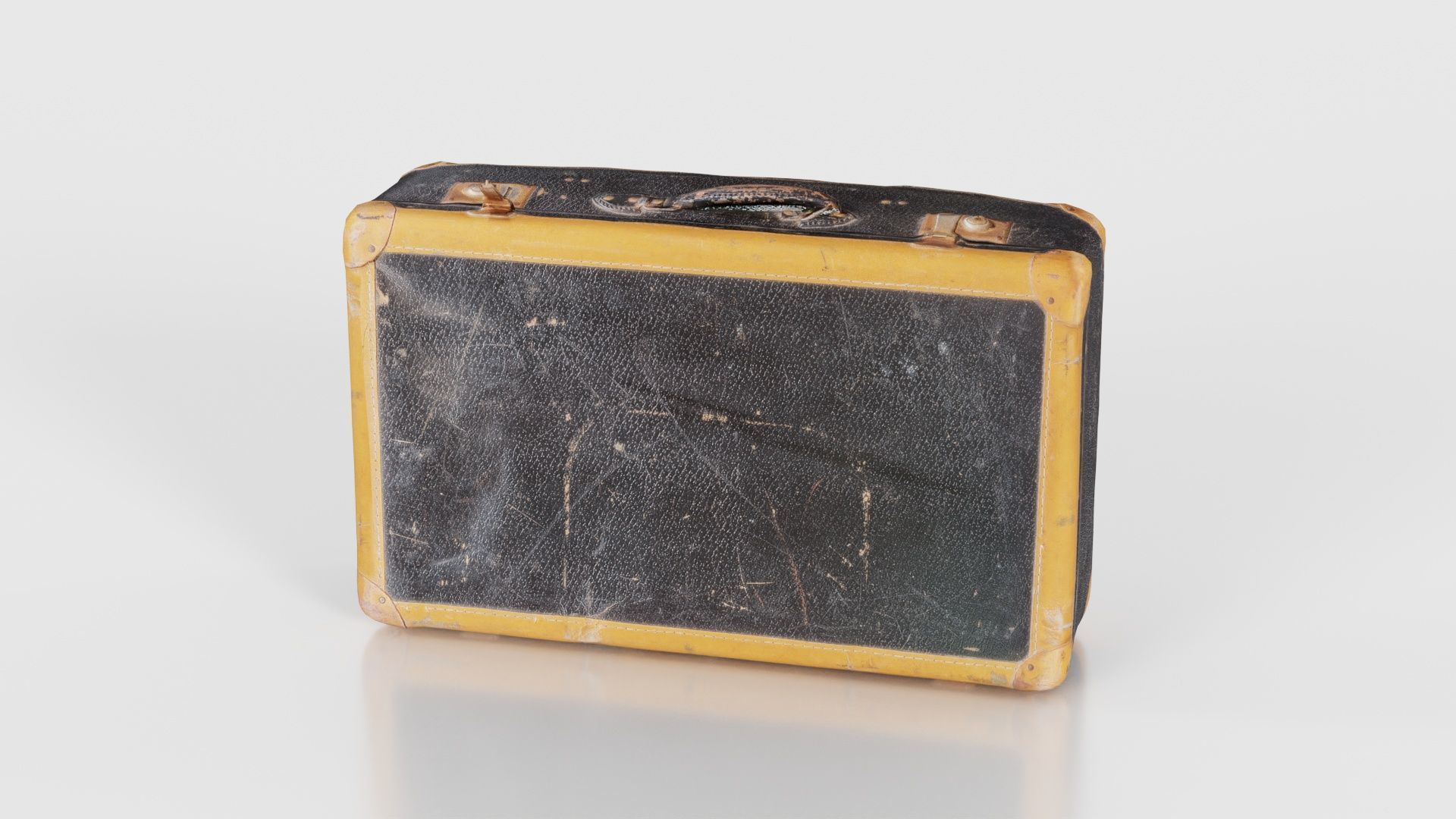 Suitcase 3 Low-poly 3D model_22