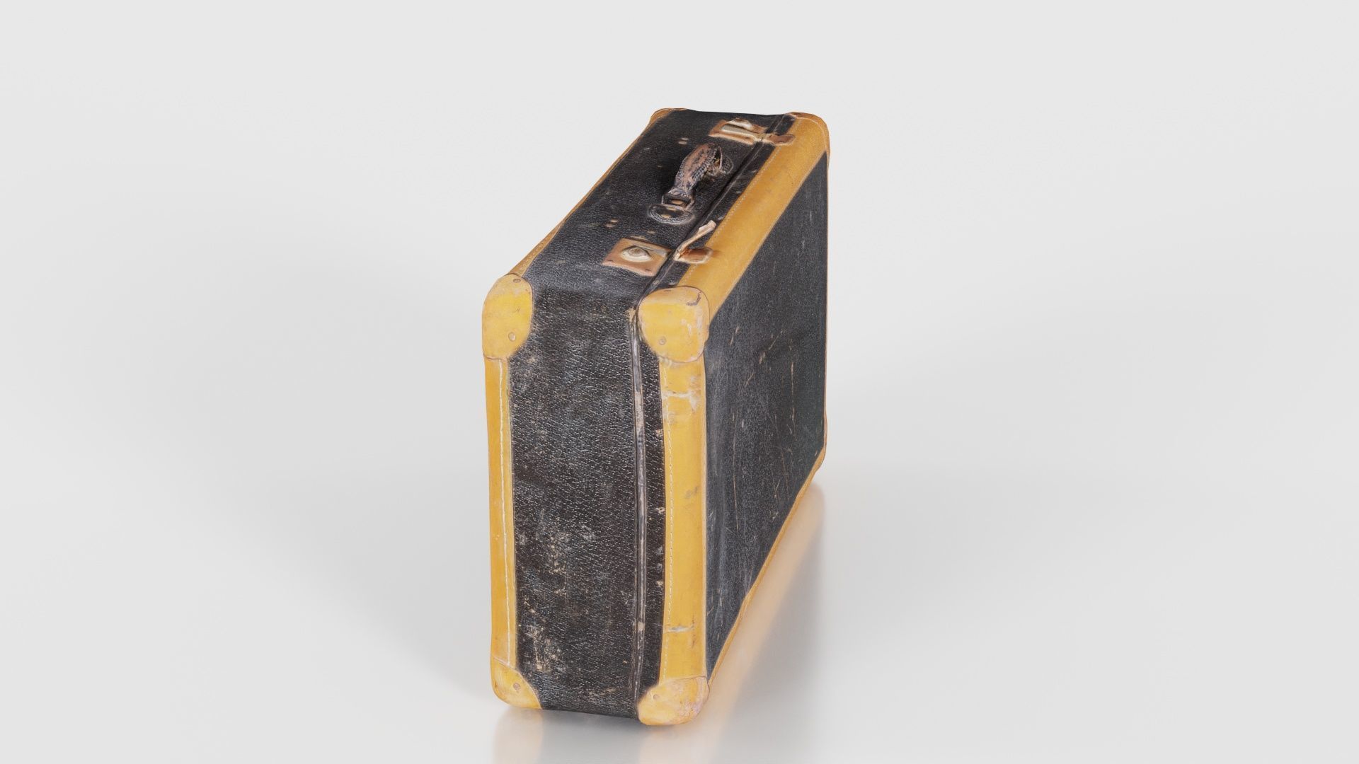 Suitcase 3 Low-poly 3D model_25