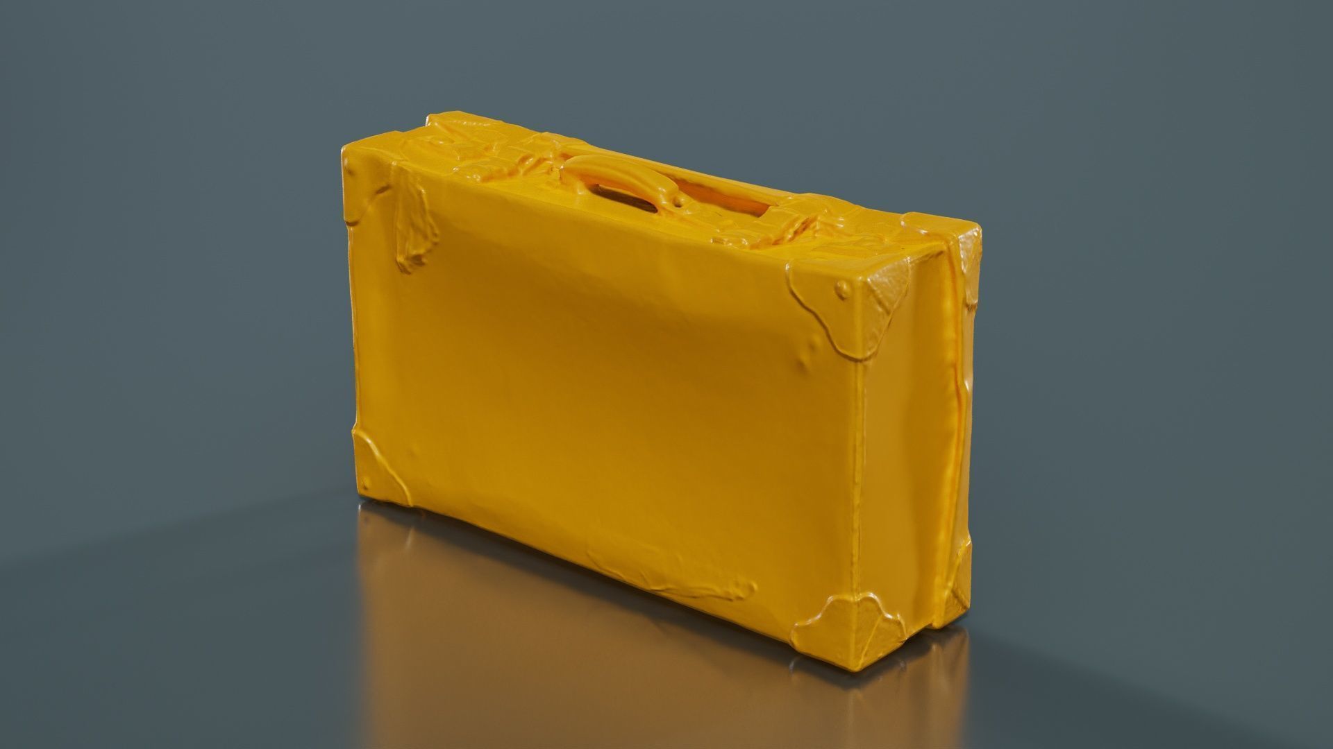 Suitcase 4 Low-poly 3D model_12