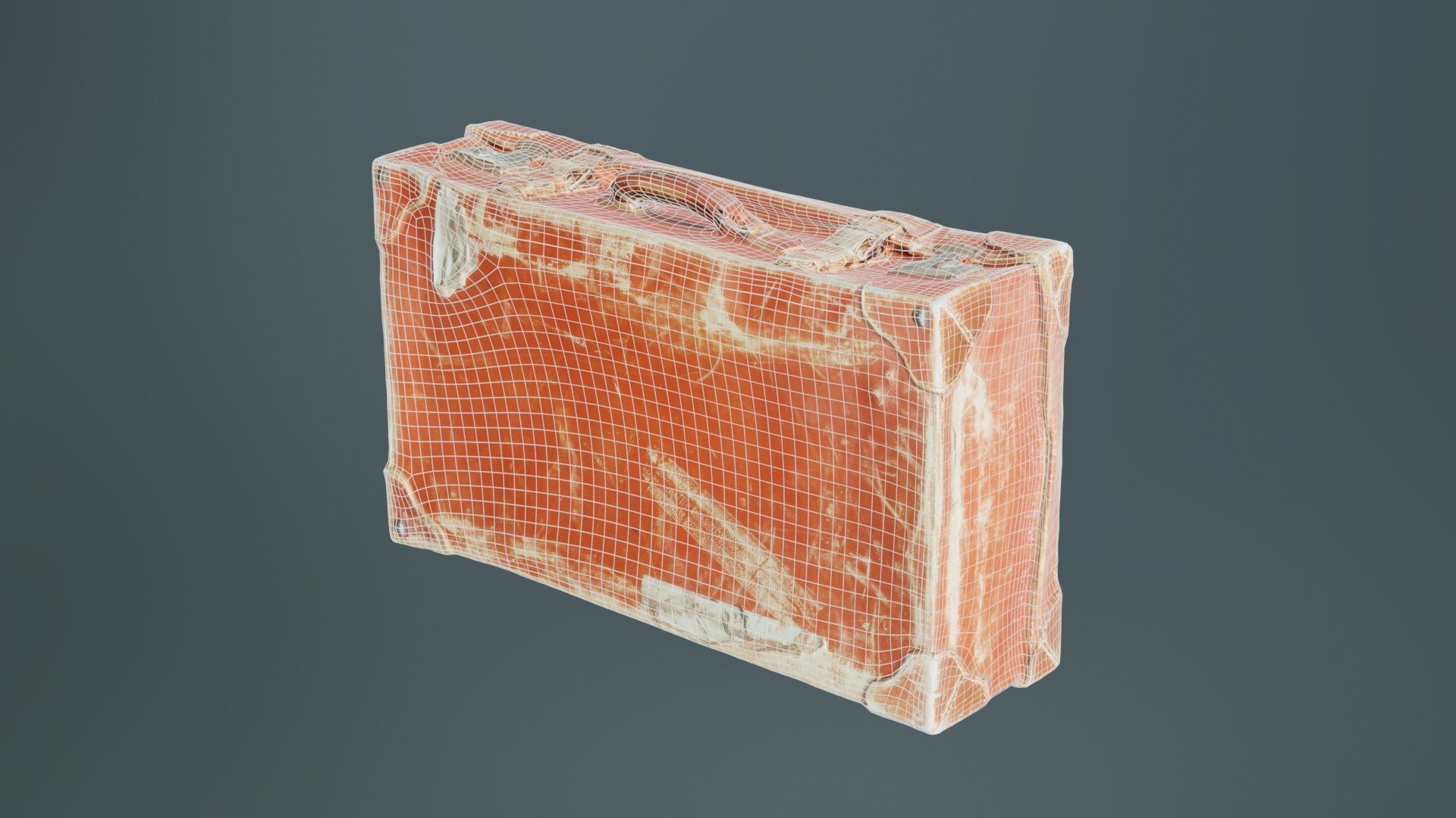 Suitcase 4 Low-poly 3D model_9