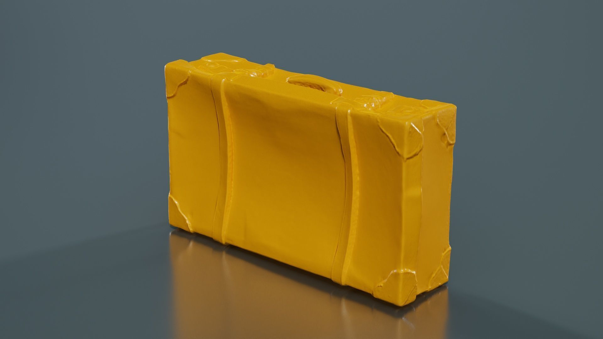 Suitcase 4 Low-poly 3D model_13