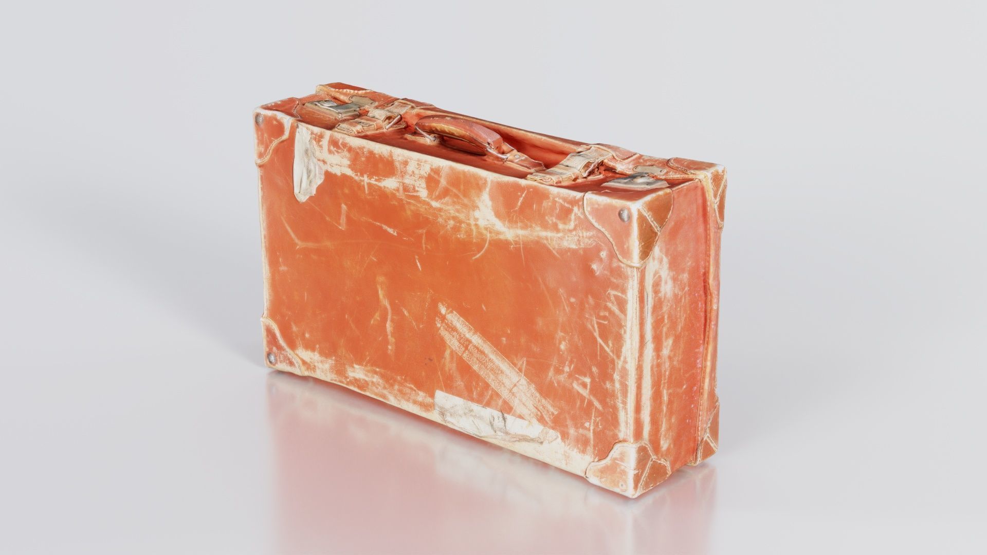 Suitcase 4 Low-poly 3D model_7