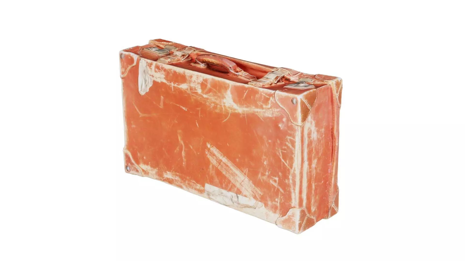 Suitcase 4 Low-poly 3D model_0