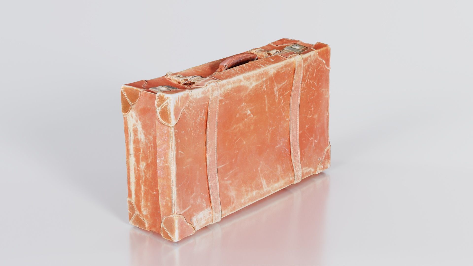 Suitcase 4 Low-poly 3D model_8