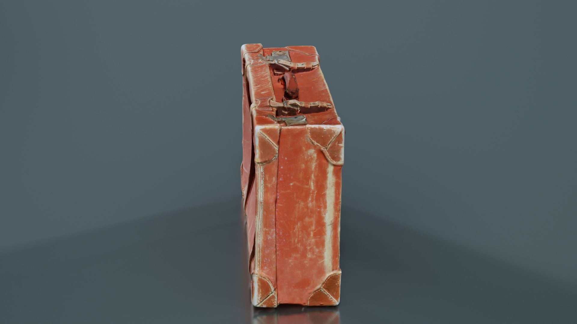 Suitcase 4 Low-poly 3D model_4